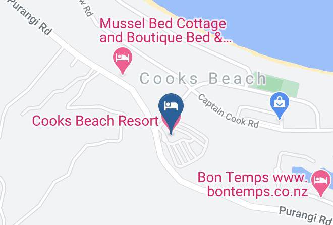 Cooks Beach Resort Map