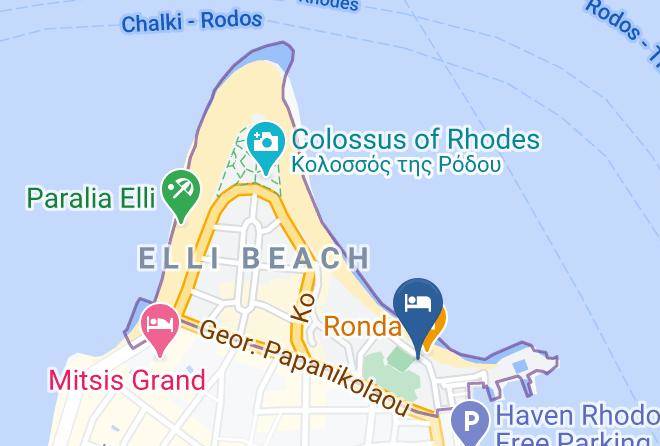 Dodecanese - Cooks Club City Beach Rhodes Maps