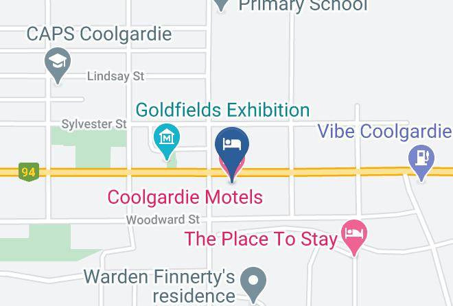 Coolgardie - Coolgardie Motels Maps