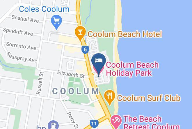 Coolum Beach Holiday Park Map