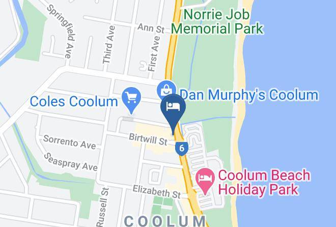 Sunshine Coast - Coolum Beach Hotel Maps
