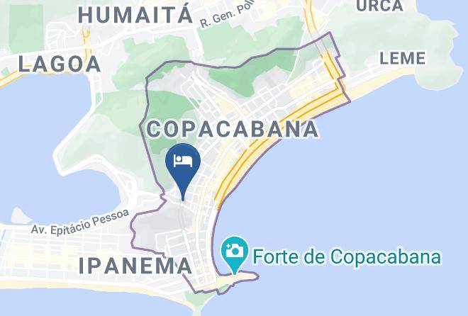 Rio De Janeiro Acabana - Copacabana Executive Flat Maps