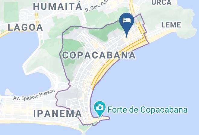 Rio De Janeiro Acabana - Copacabana Mar Hotel Maps
