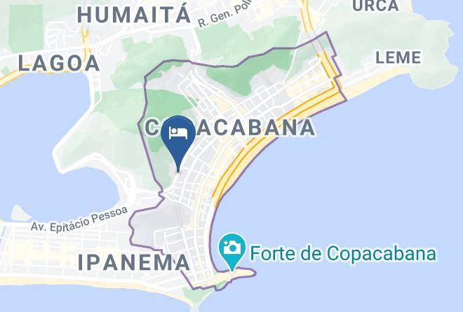 Rio De Janeiro Acabana - Copacabana One Flat Maps