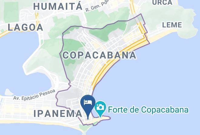 Rio De Janeiro Acabana - Copacabana Praia Hotel Maps