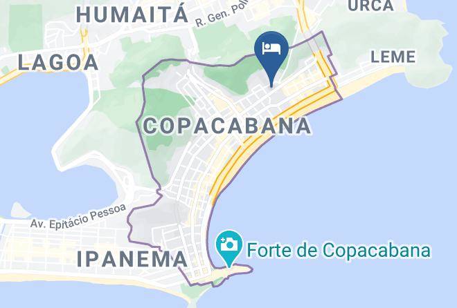 Rio De Janeiro Acabana - Copacabana Suites By Atlantica Hotels Maps