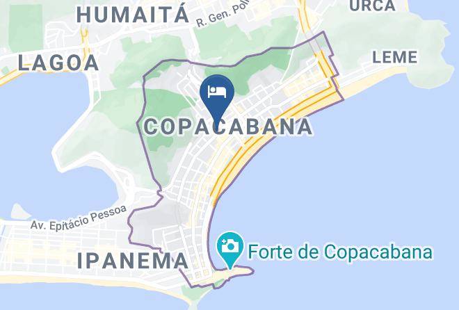 Rio De Janeiro Acabana - Copamar Hotel Maps