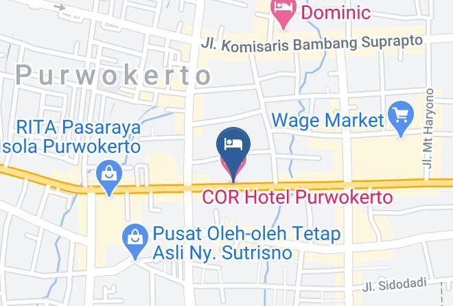 Banyumas Regency - Cor Hotel Purwokerto Maps
