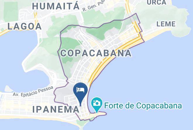 Rio De Janeiro Acabana - Coracao De Copacabana Jc1127 Maps