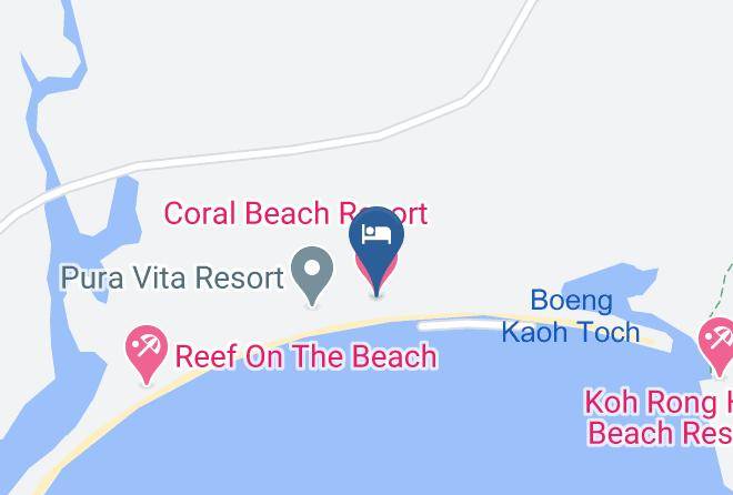 Preah Sihaknuk Town - Coral Beach Resort Maps