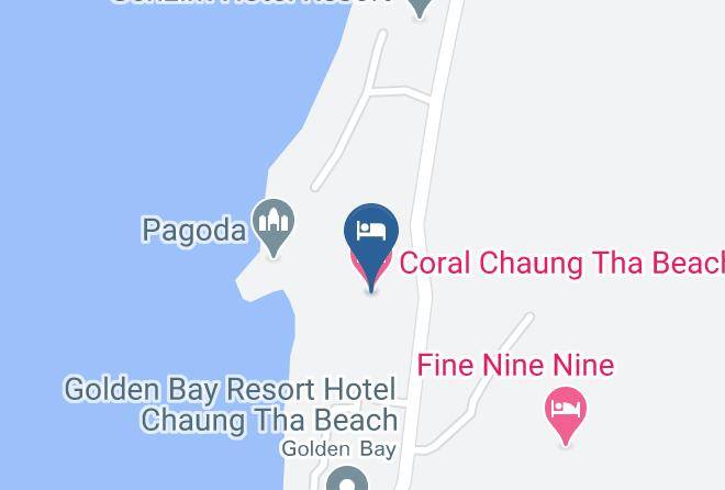 Coral Chaung Tha Beach Hotel Map - Ayeyarwady - Pathein