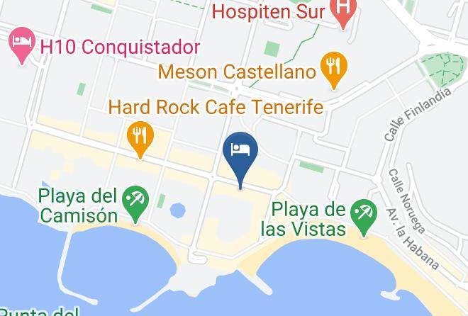 Santa Cruz De Tenerife - Coral Compostela Beach Maps