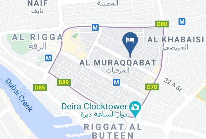 Dubai - Coral Dubai Deira Hotel Maps
