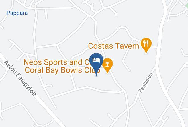 Coral Elite Residences Coral Bay Paphos Map