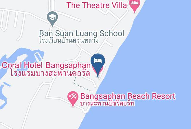 Amphoe Bang Saphan - Coral Hotel Bangsaphan Maps