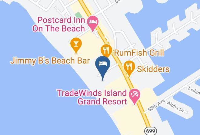 Pinellas - Coral Reef Beach Resort Maps