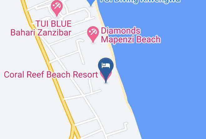 Zansibar North Central - Coral Reef Beach Resort Zanzibar Maps