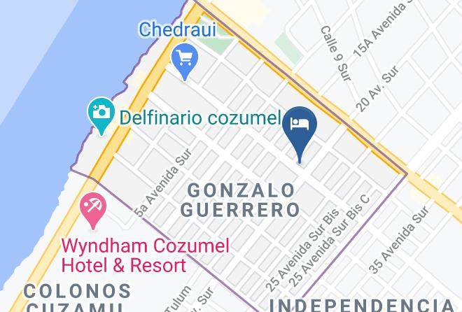 Cozumel - Coral Reef Inn Maps