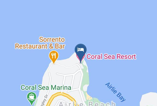 Whitsunday - Coral Sea Resort Hotel Maps