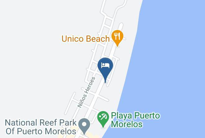 Puerto Morelos - Corales Suites Maps