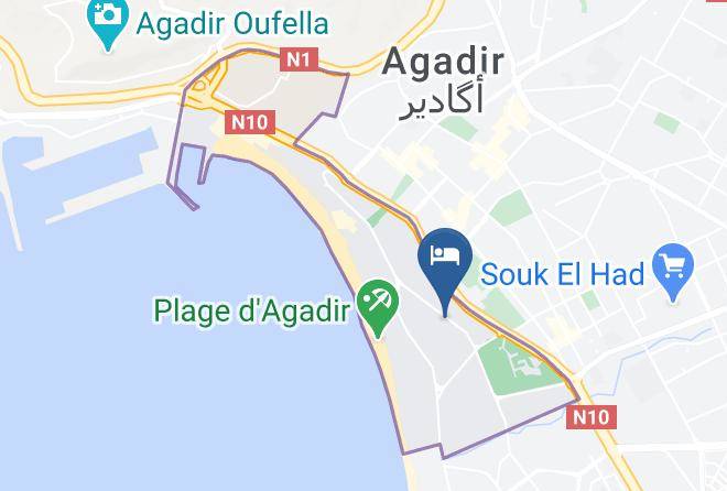 Agadir - Coralia Club Agadir La Kasbah Maps