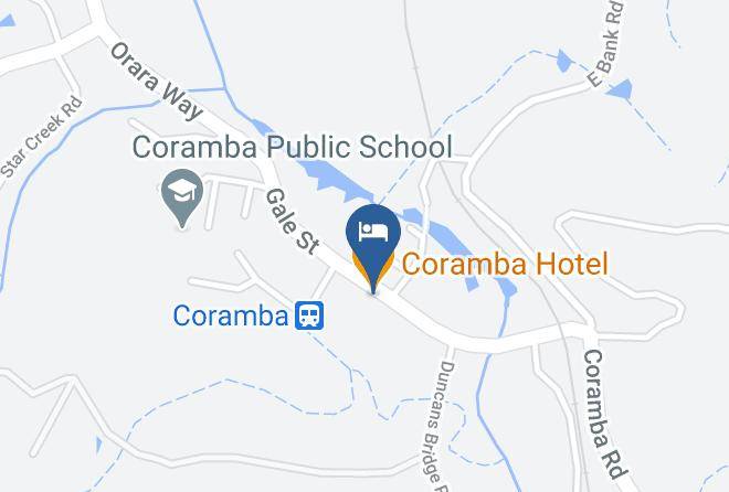 Coffs Harbour - Coramba Hotel Maps
