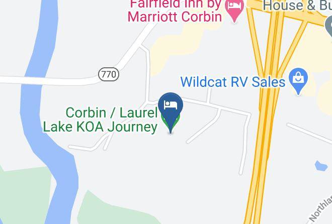 Corbin Laurel Lake Koa Journey Map