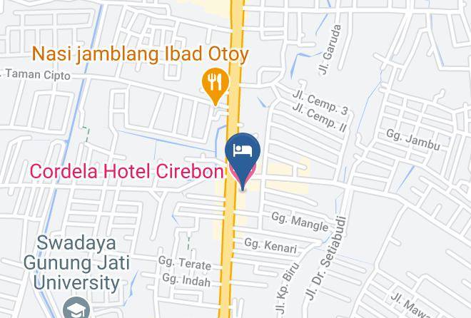 Cordela Hotel Cirebon Map