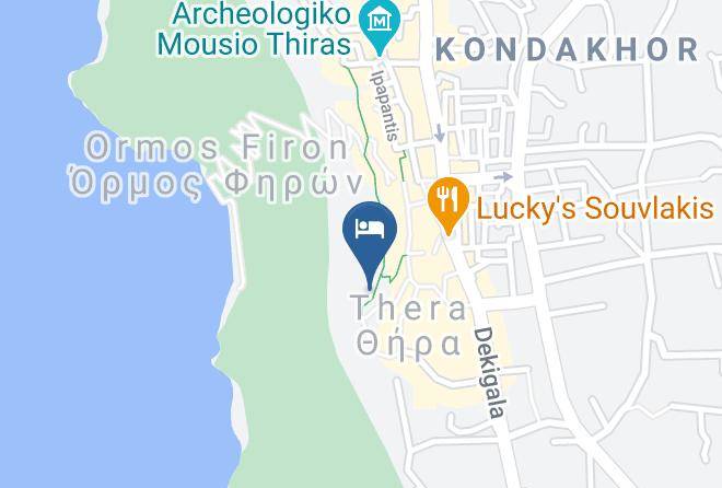 Thira - Cori Rigas Suites Maps