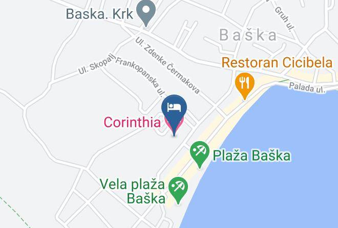 Baska - Corinthia Baska Sunny Hotel By Valamar Maps