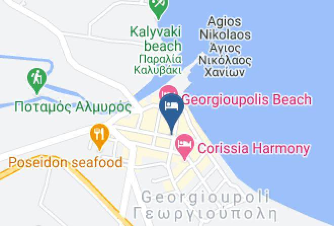 Corissia Beach Hotel Map