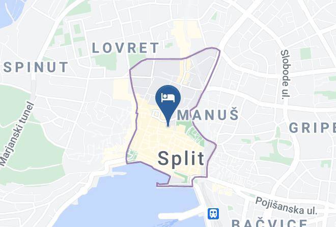 Split - Cornaro Hotel Split Maps