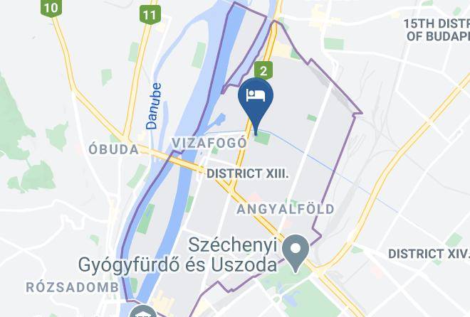 Budapest 13 Kerulet - Corner Hotel Angyalfold Maps