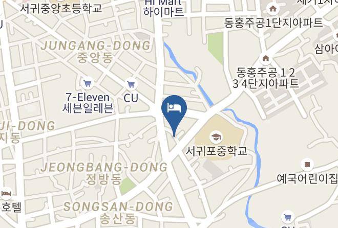 Cornerstone Hotel Map - Jejudo - Seogwiposi
