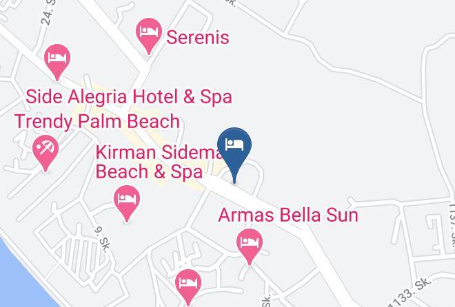 Manavgat - Merve Sun Hotel Spa Maps
