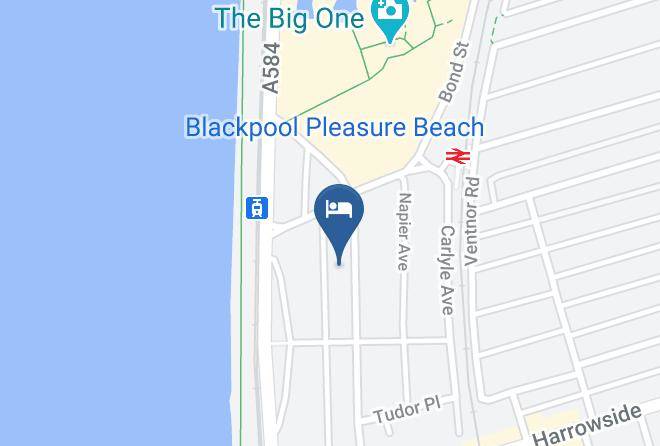 Blackpool - Corona Hotel Blackpool Maps