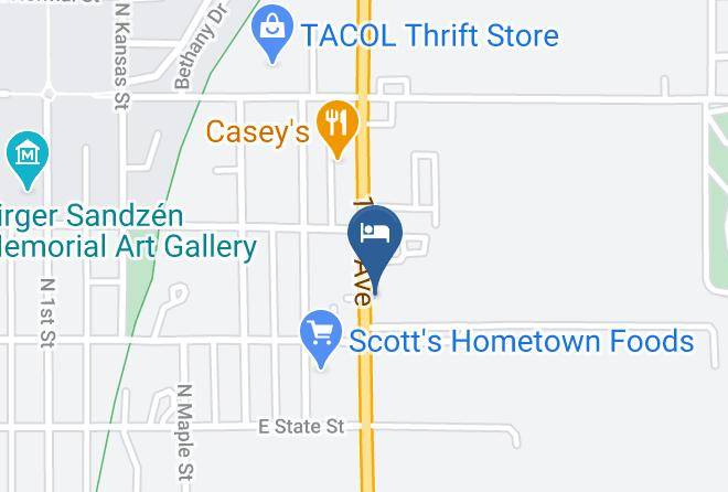 Mcpherson - Coronado Motel & Rv Park Maps