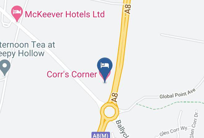 Antrim Newtownabbey - Corr's Corner Hotel Maps