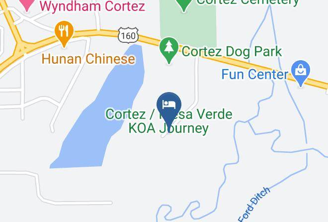 Montezuma - Cortez Mesa Verde Koa Journey Maps