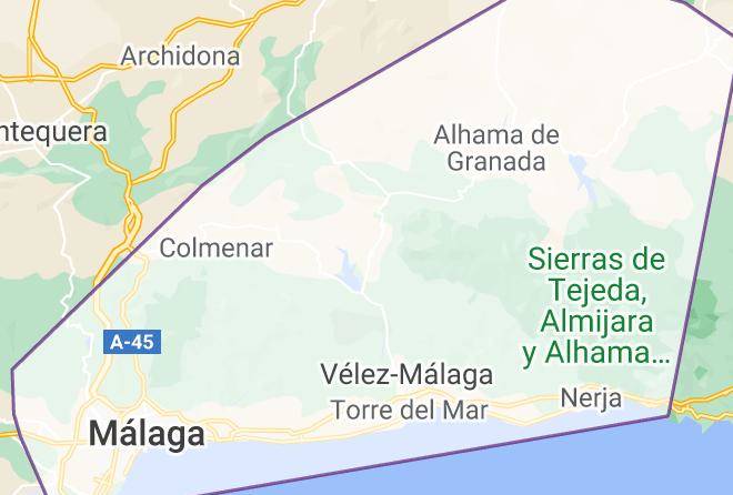 Malaga - Cortijo Nidolea Maps