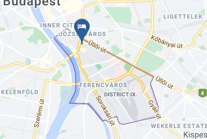 Corvin Hotel Budapest Corvin Wing Map