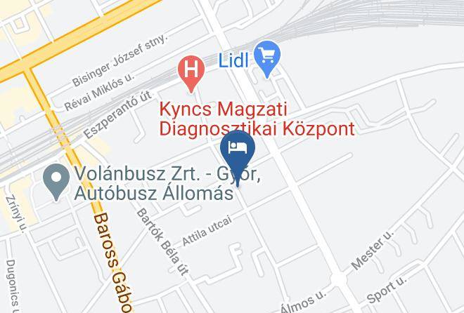 Gyor - Corvin Hotel Maps
