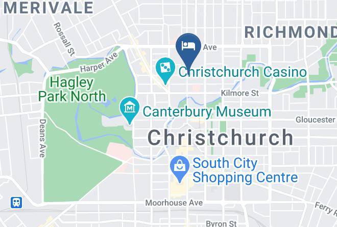 Christchurch - Cosa Hotel Maps