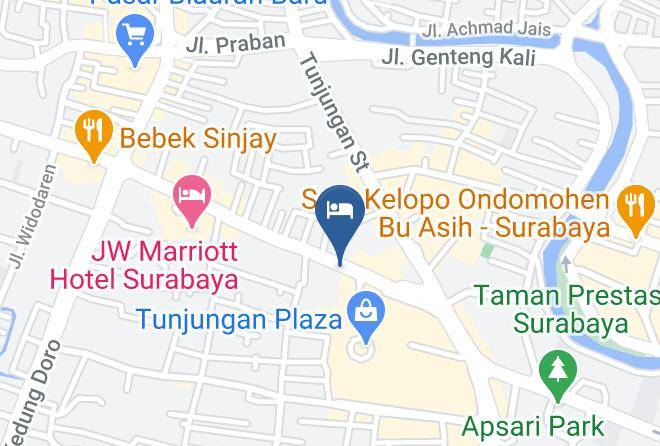 Kota Surabaya - Cosmo Hotel Dan Spa Maps