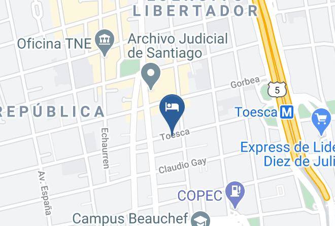 Santiago - Cosmopolita Maps