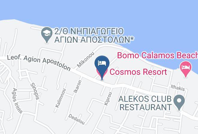 East Attica - Cosmos Resort Maps