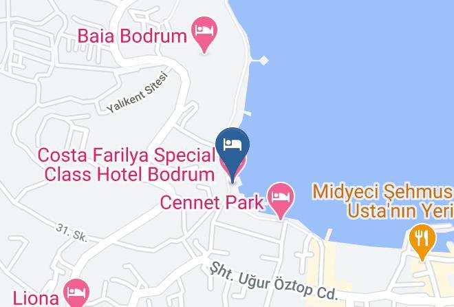 Bodrum - Costa Farilya Special Class Hotel Bodrum Maps