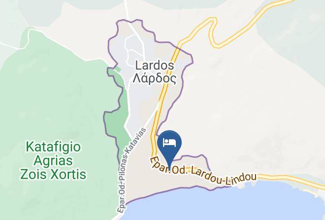 Dodecanese - Costa Lindia Beach Maps