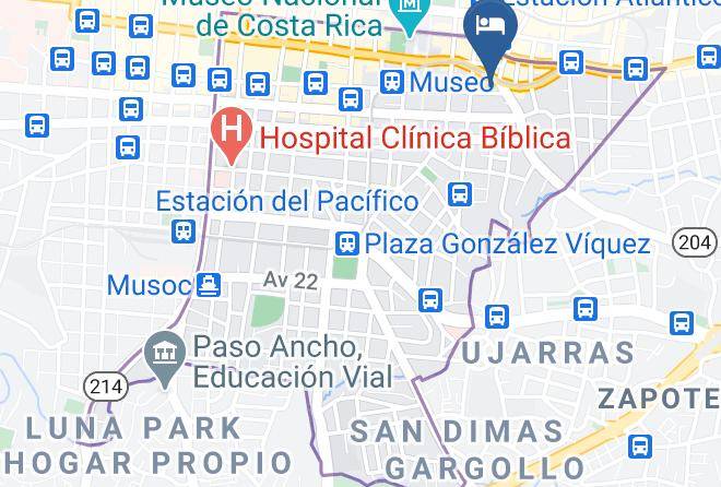 San Jose - Costa Rica Backpackers Maps