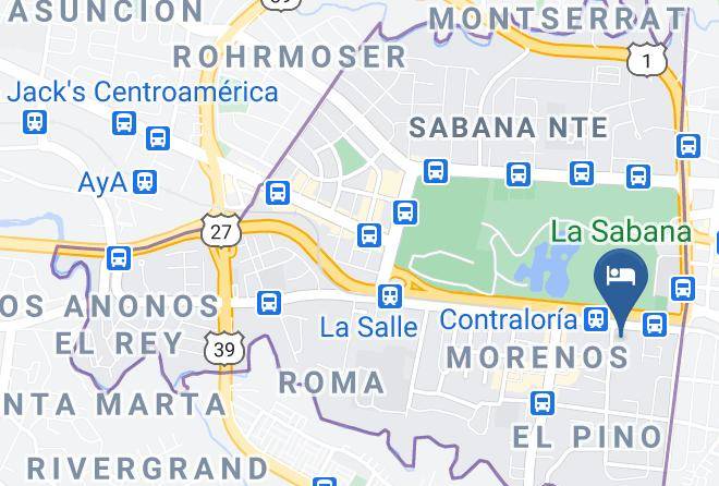 San Jose - Costa Rica Tennis Club Hotel Maps
